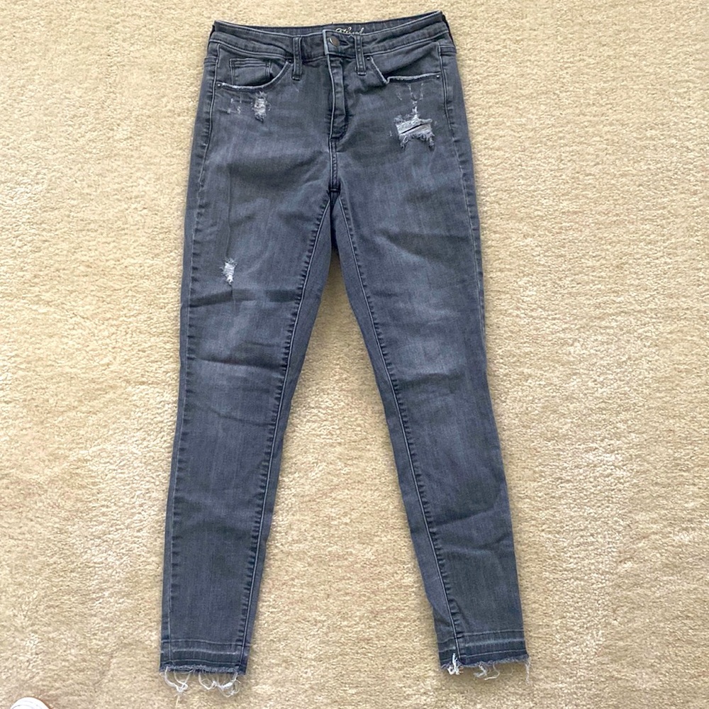 High Rise Skinny -Grey